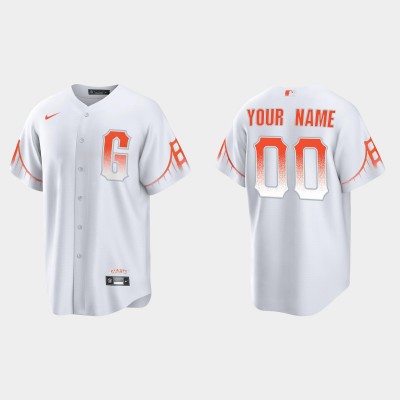 San Francisco Giants Custom Men's 2021 City Connect White Fan's Version Jersey
